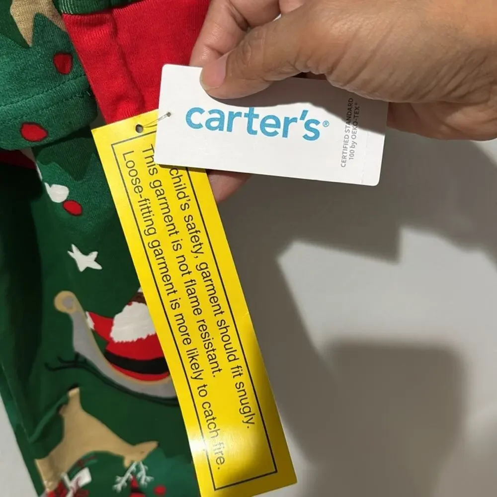Carter's Boys Christmas Pajamas Nee With Tags